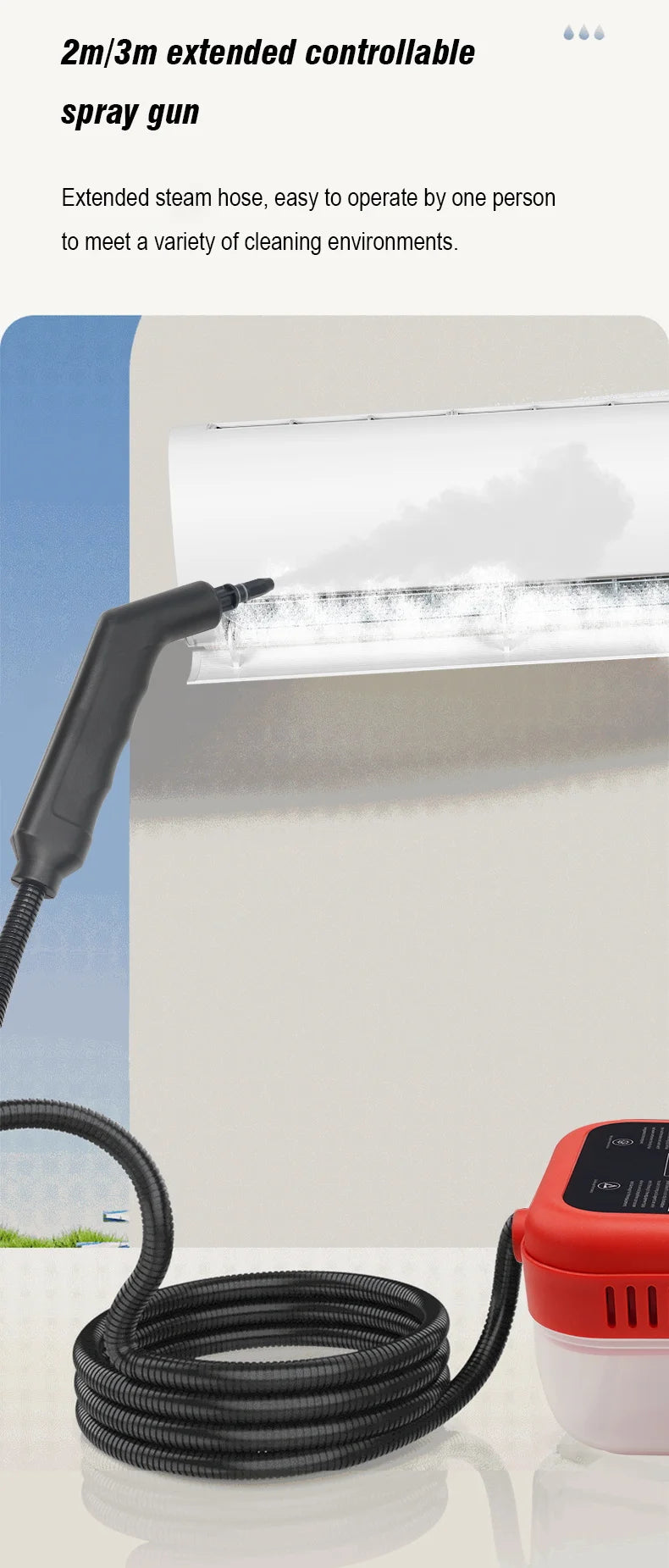 Handheld High Pressure Steam Cleaner for Home and Car - 12