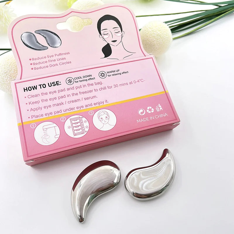 Reusable Stainless Steel Cooling Eye Pads for Puffiness - 13