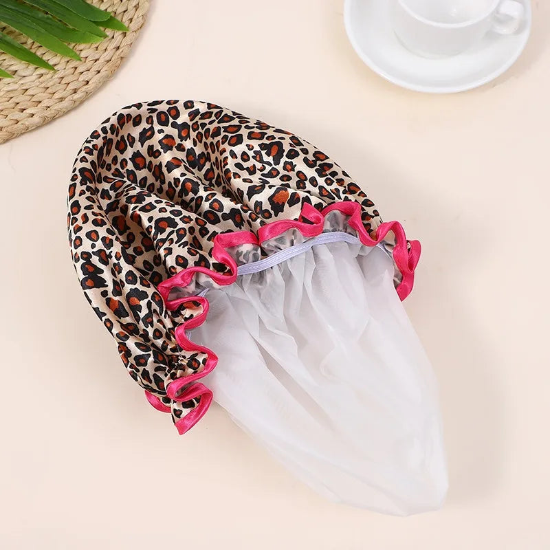 Waterproof Elastic Shower Cap for Hair Protection