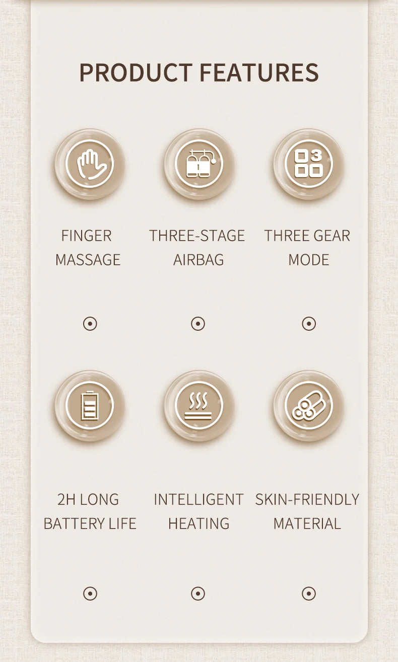 Wireless Air Compression Hand and Wrist Massager