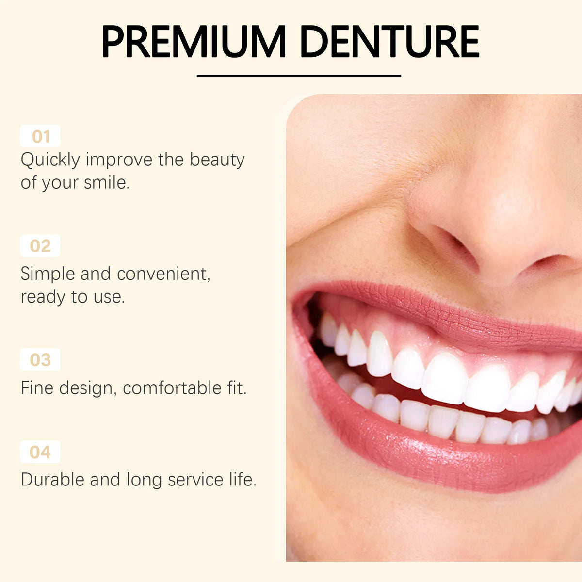 Temporary Silicone Cosmetic Dentures for Smile Improvement