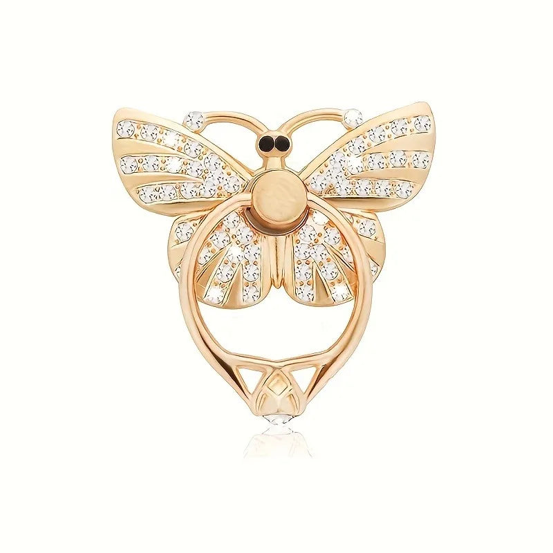 Glitter Butterfly Phone Ring Holder Kickstand