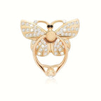 Glitter Butterfly Phone Ring Holder Kickstand