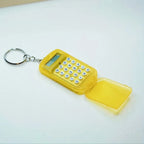 Portable Mini Transparent Flip Calculator with Keychain