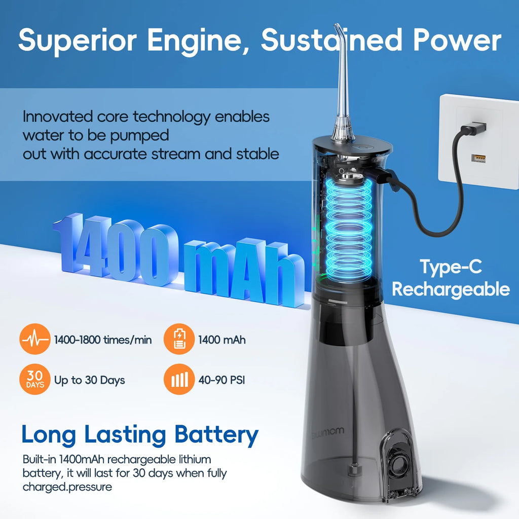 Portable Rechargeable Electric Oral Water Flosser