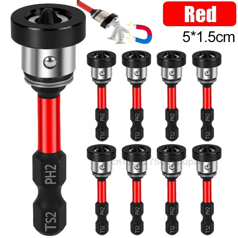 Magnetic Drywall Screw Setter and Positioning Drill Bit