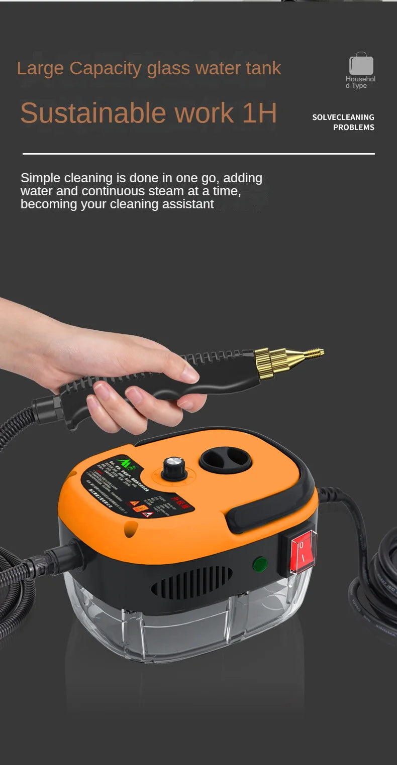 Portable High-Pressure Steam Cleaner for Home and Car