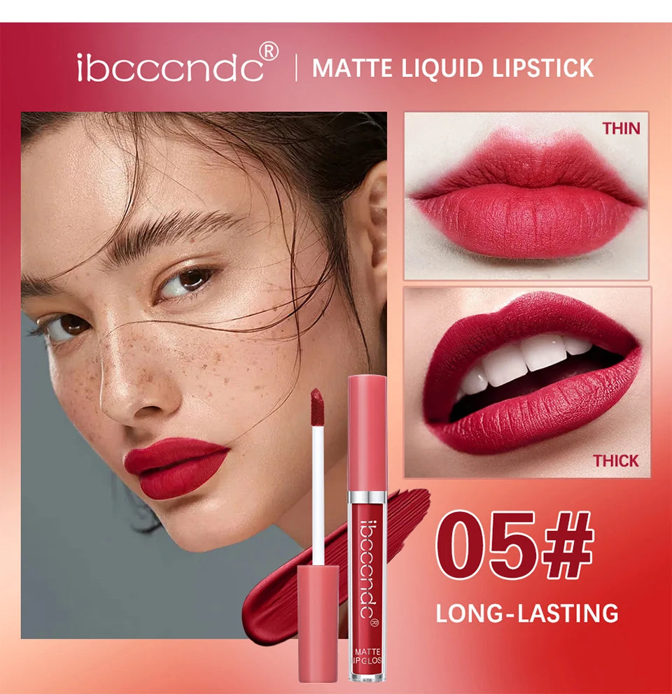Waterproof Matte Liquid Lipstick - 12