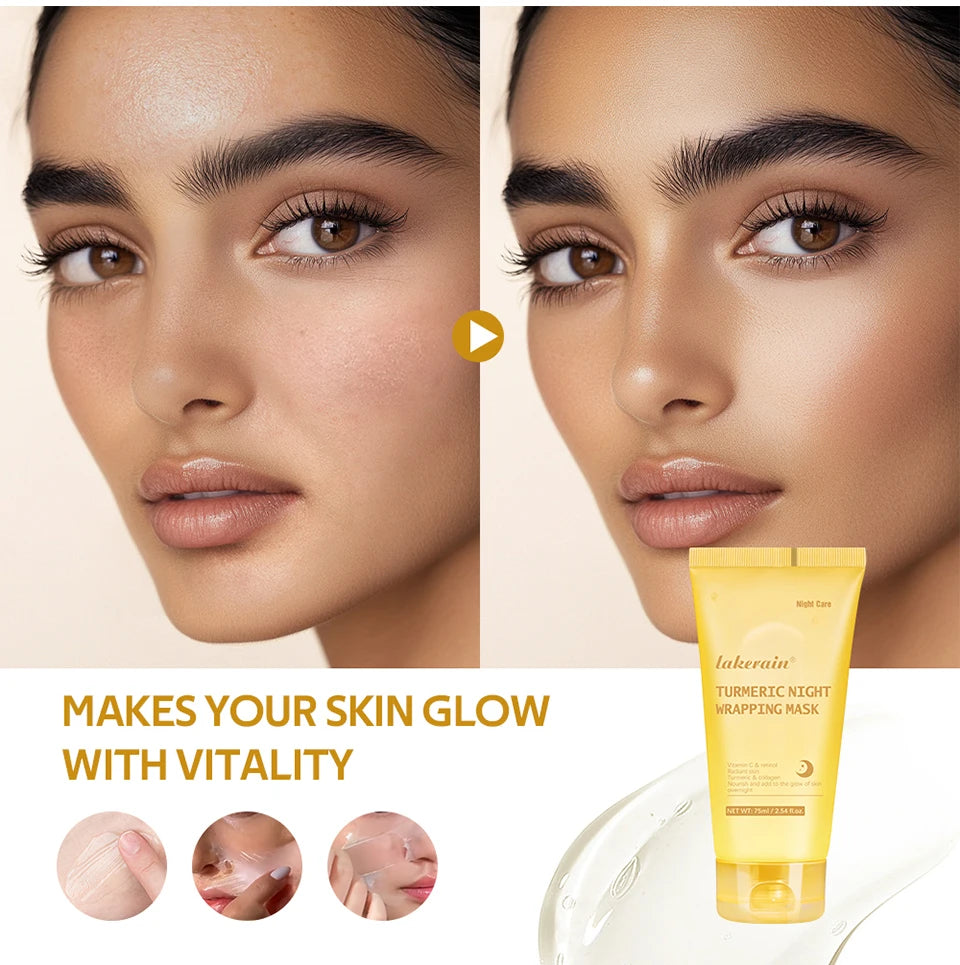 Collagen and Turmeric Overnight Peel Off Facial Mask Duo - 25