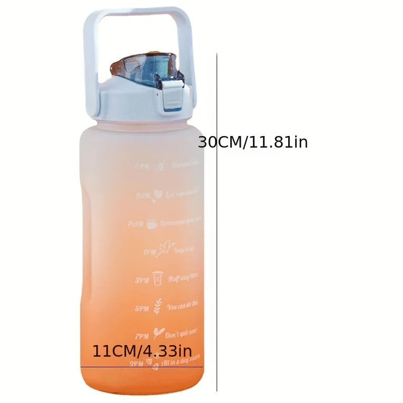 Motivational Leakproof Water Bottle with Time Marker