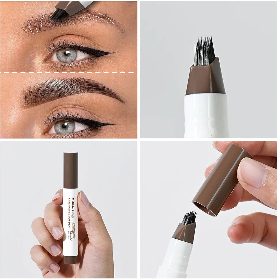 Waterproof Multi-Fork Liquid Eyebrow Pen - 19