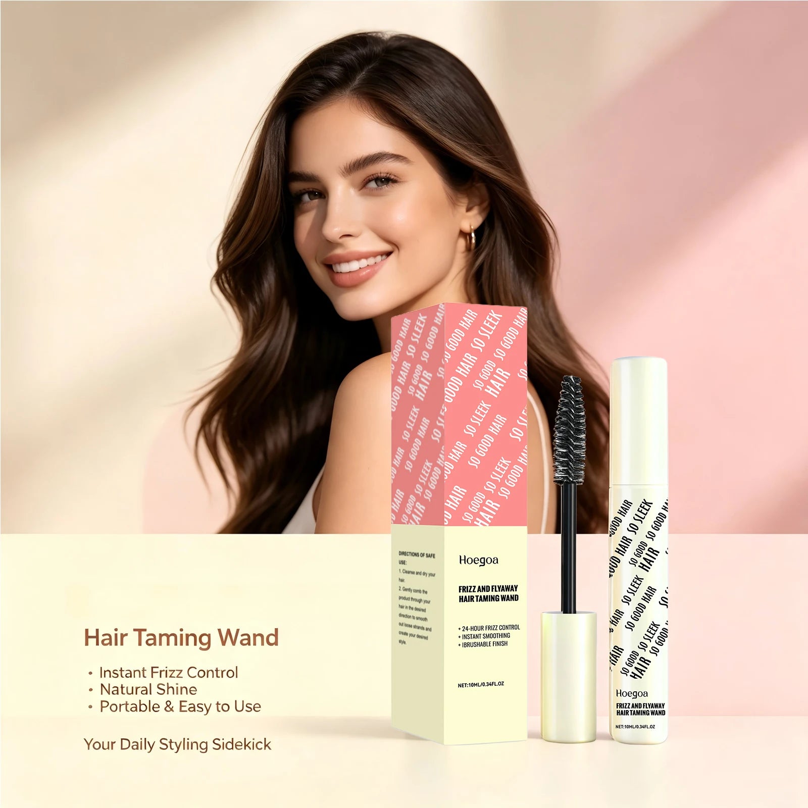 Anti-Frizz Hair Finishing Wand for Sleek Flyaway Control - 6