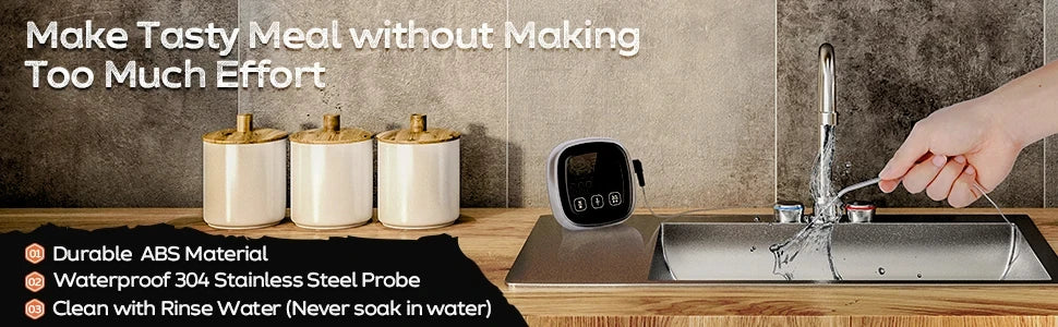 Digital Instant-Read Meat Thermometer for Kitchen and BBQ