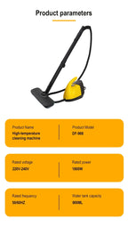High-Temperature Steam Mop for Home and Car Cleaning