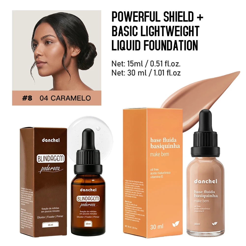 Liquid Foundation and Primer Makeup Set