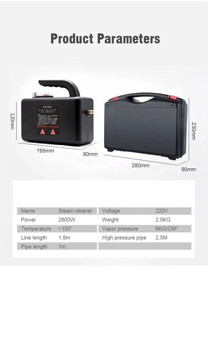High-Pressure Portable Steam Cleaner for Kitchen and Home - 22