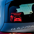 Respect for Bikers Car Window Decal