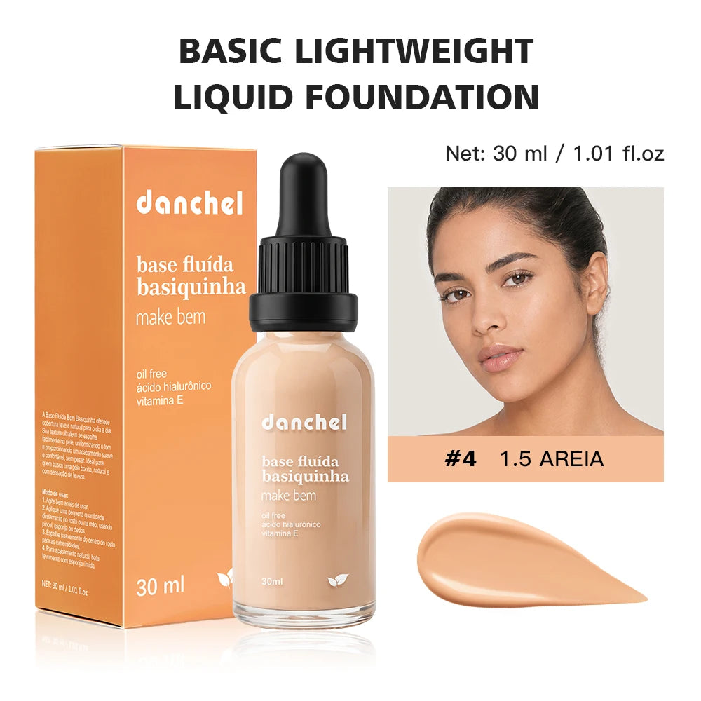 Matte Lightweight Liquid Foundation for Flawless Poreless Skin - 32