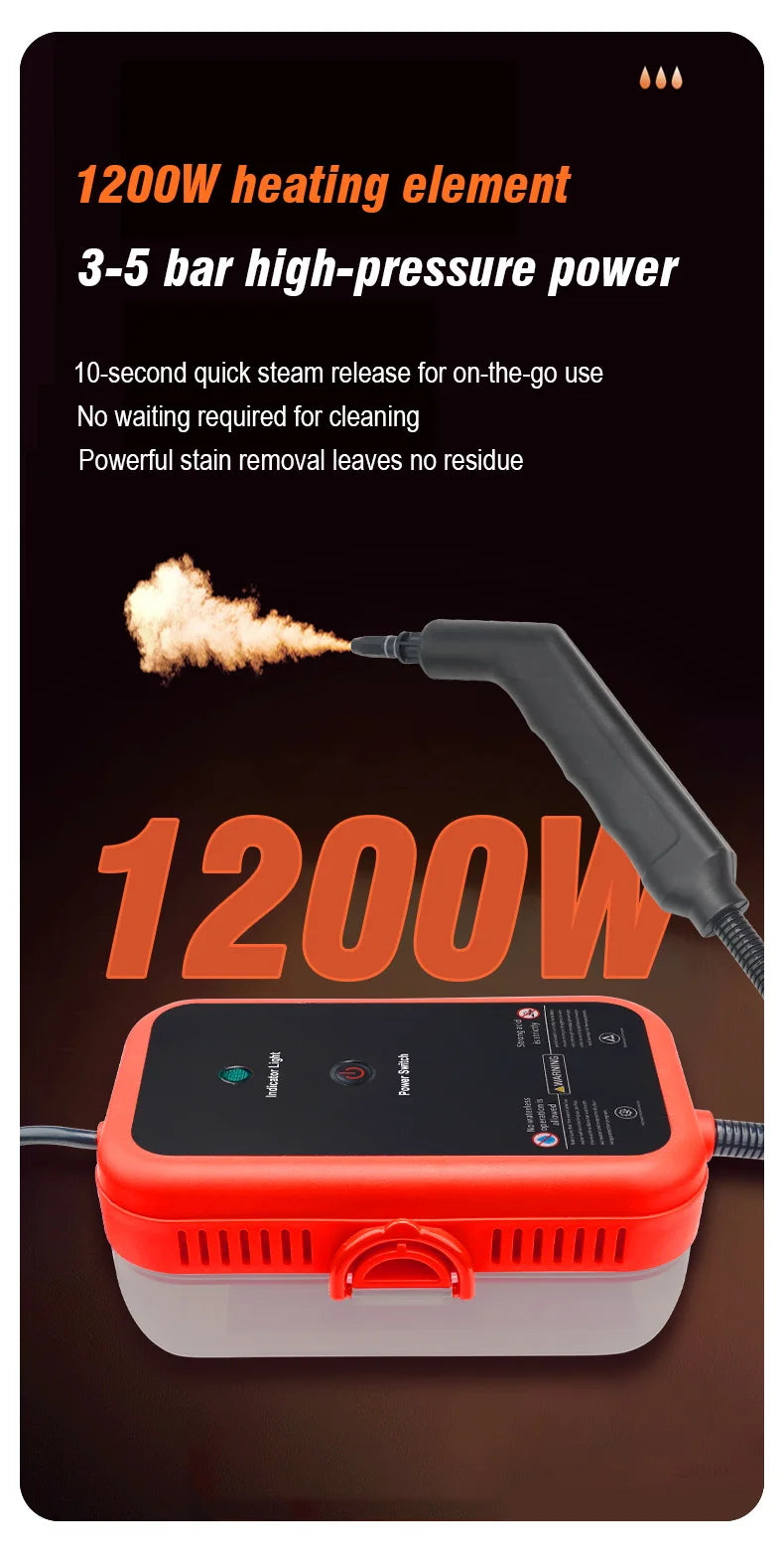 Handheld High Pressure Steam Cleaner for Home and Car