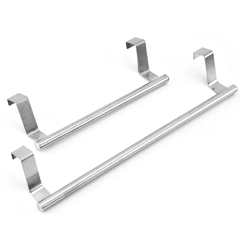Stainless Steel Over-Cabinet Door Towel Rack