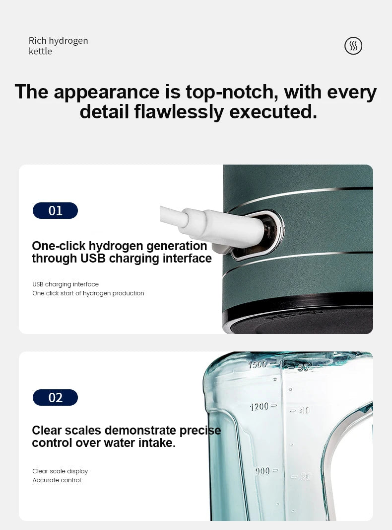 Portable Hydrogen Water Ionizer Bottle - 15