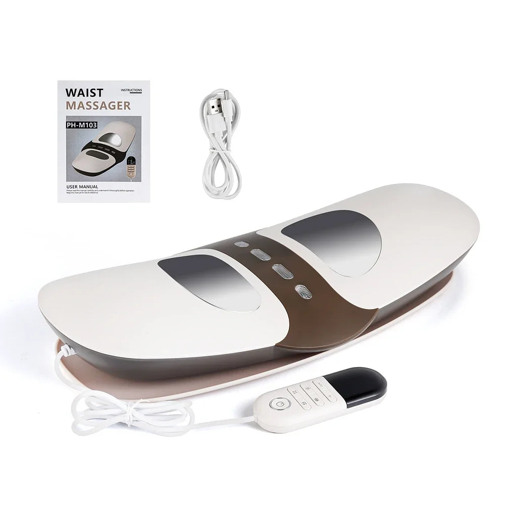 Electric Lumbar Traction and Massage Device for Back Pain