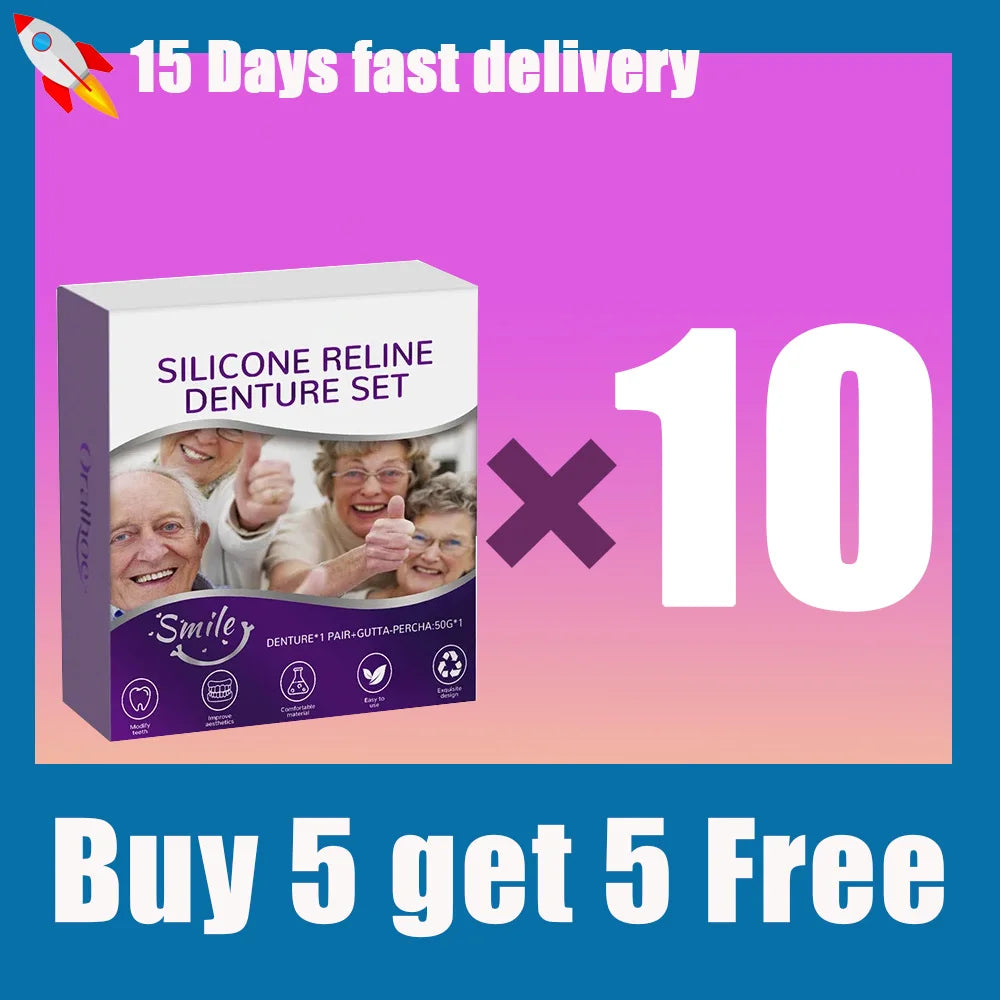 Comfort Fit Silicone Denture Reline Kit - 9