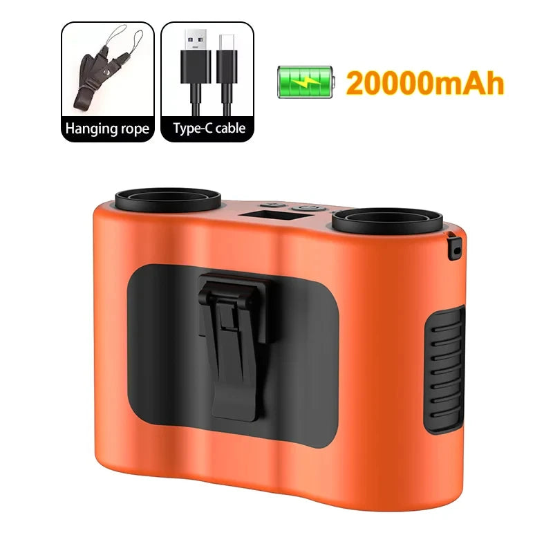 Portable Hands-Free Waist Clip Fan for Outdoor Cooling - 19
