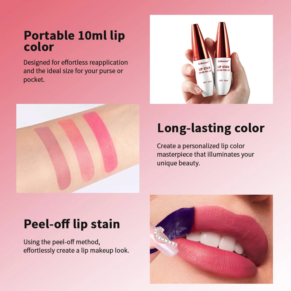 Waterproof Peel-Off Lip Stain Tint - 6