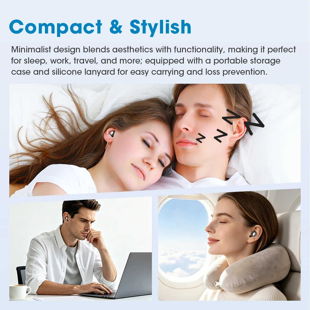 Reusable Noise Cancelling Silicone Earplugs for Sleeping
