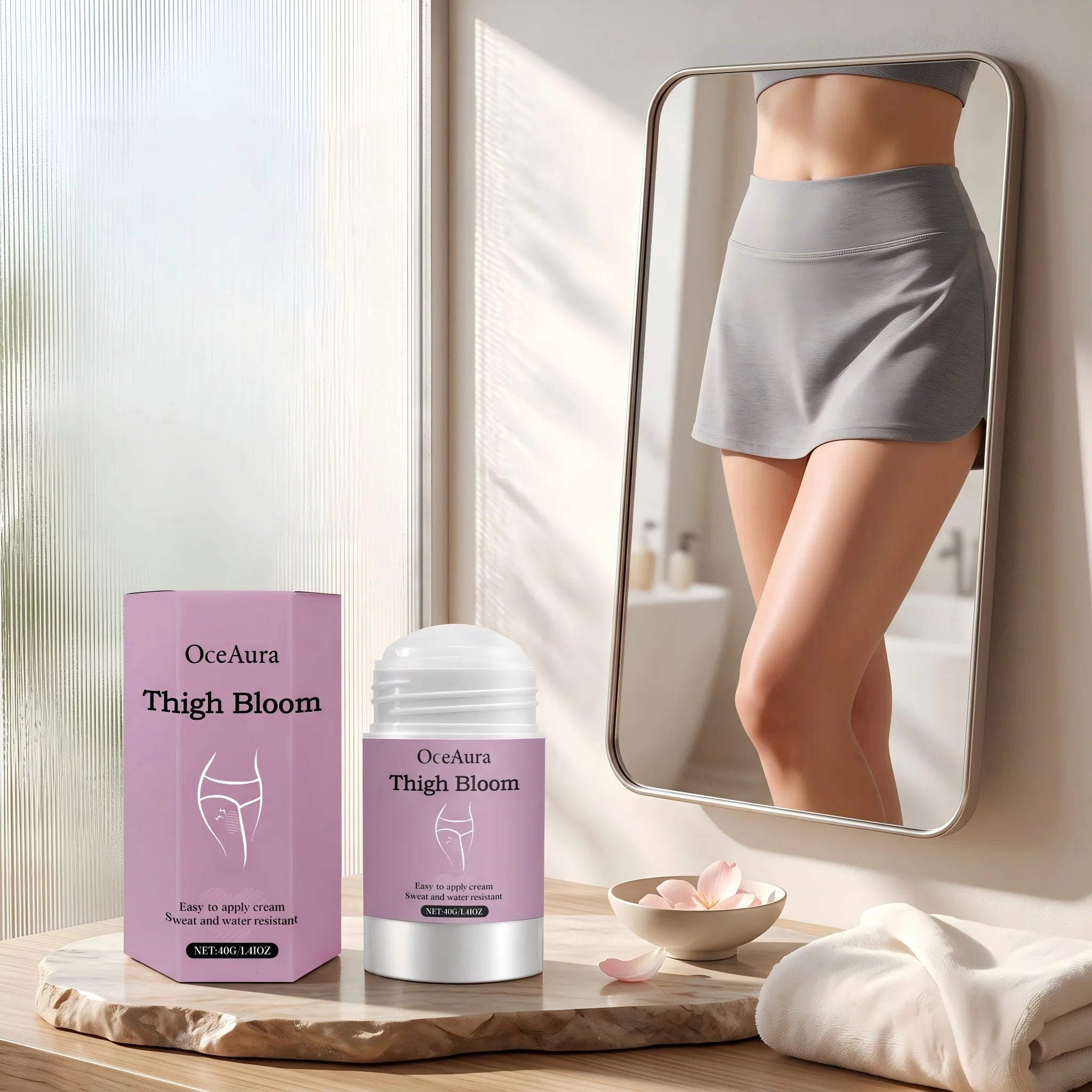 Anti-Chafe Thigh Balm Stick for Friction Prevention - 3
