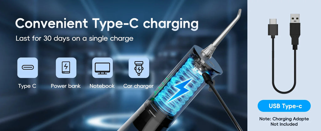 Portable Rechargeable Electric Oral Water Flosser