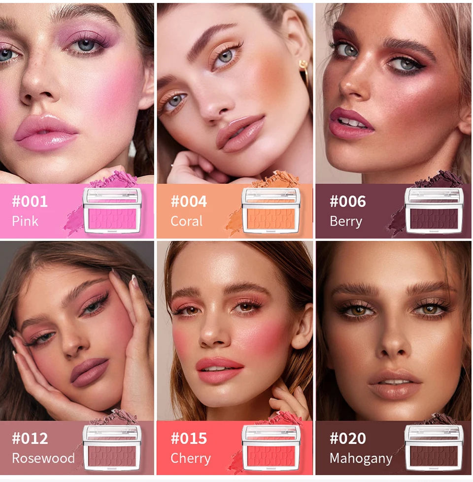 Matte Embossed Cheek Blush Palette