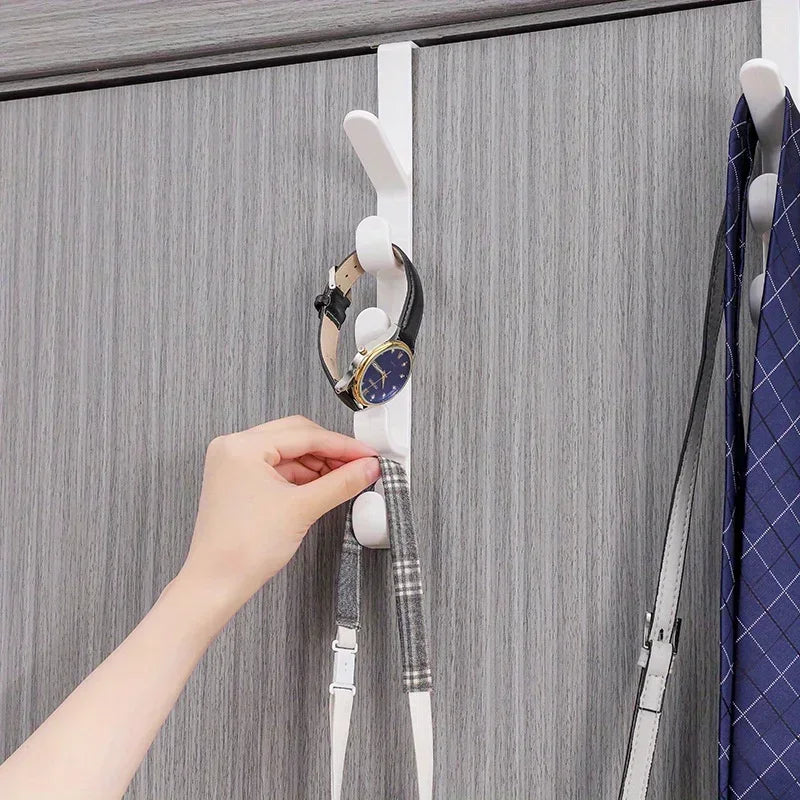 Over-the-Door Multi-Hook Organizer for Bags and Hats