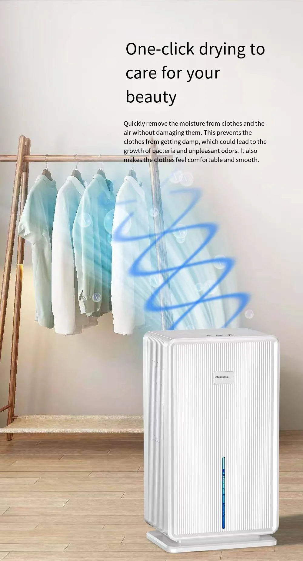 Electric Air Dehumidifier for Home and Basement