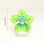 Flower Rotating Metal Phone Ring Holder