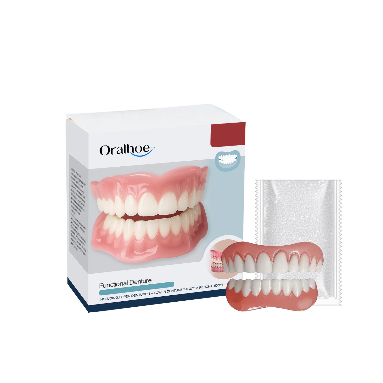 Temporary Silicone Denture Kit for Smile Restoration - 22