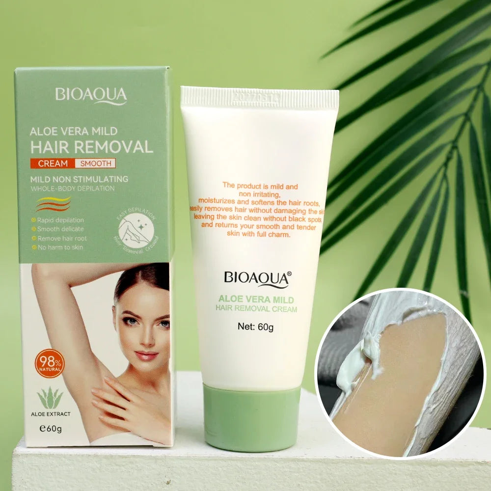 Painless Gentle Hair Removal Cream for Face and Body