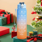Motivational Leakproof Water Bottle with Time Marker