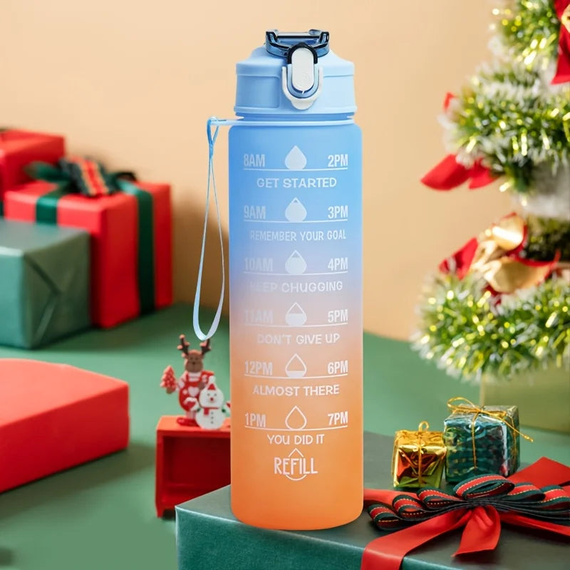 Motivational Leakproof Water Bottle with Time Marker